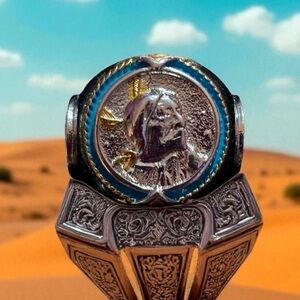 Stainless steel Ring-possibly silver size 8. Have 2. Size 10 is stamped silver